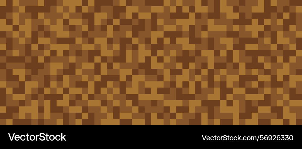 Pixel ground seamless pattern pixelart computer Pixel ground seamless pattern pixelart computer vector image