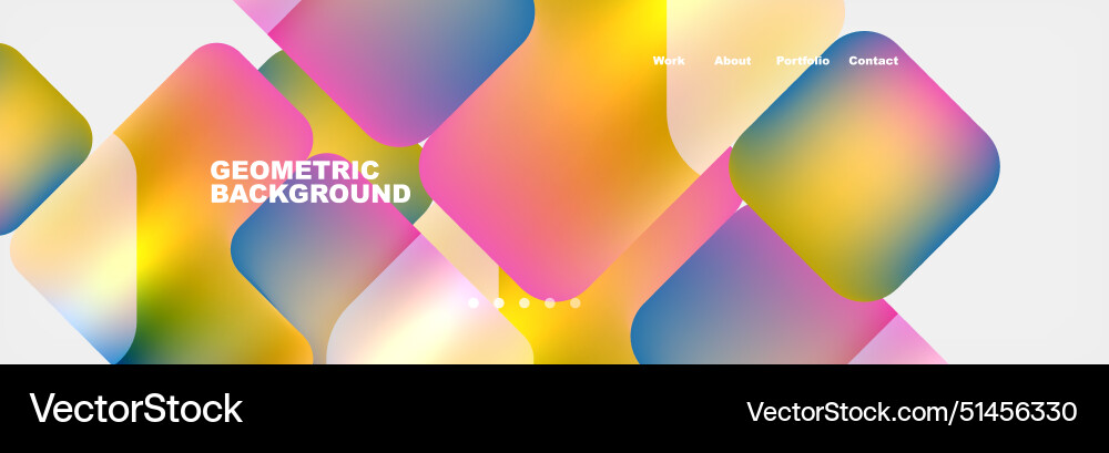 Square internet web page design template Square internet web page design template vector image