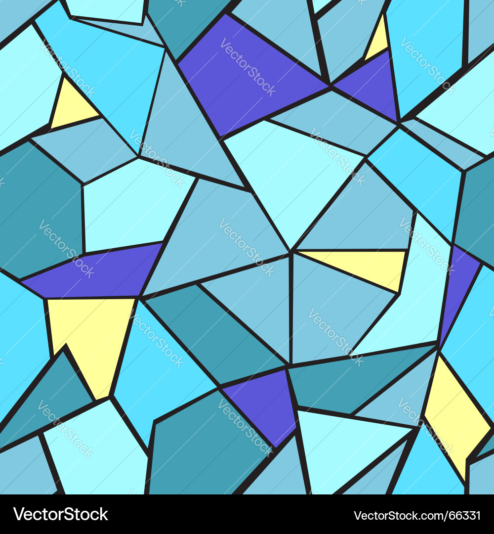 Blue Mosaic Pattern vector image