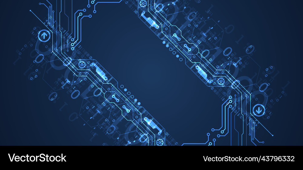 Abstract background on technological vector image