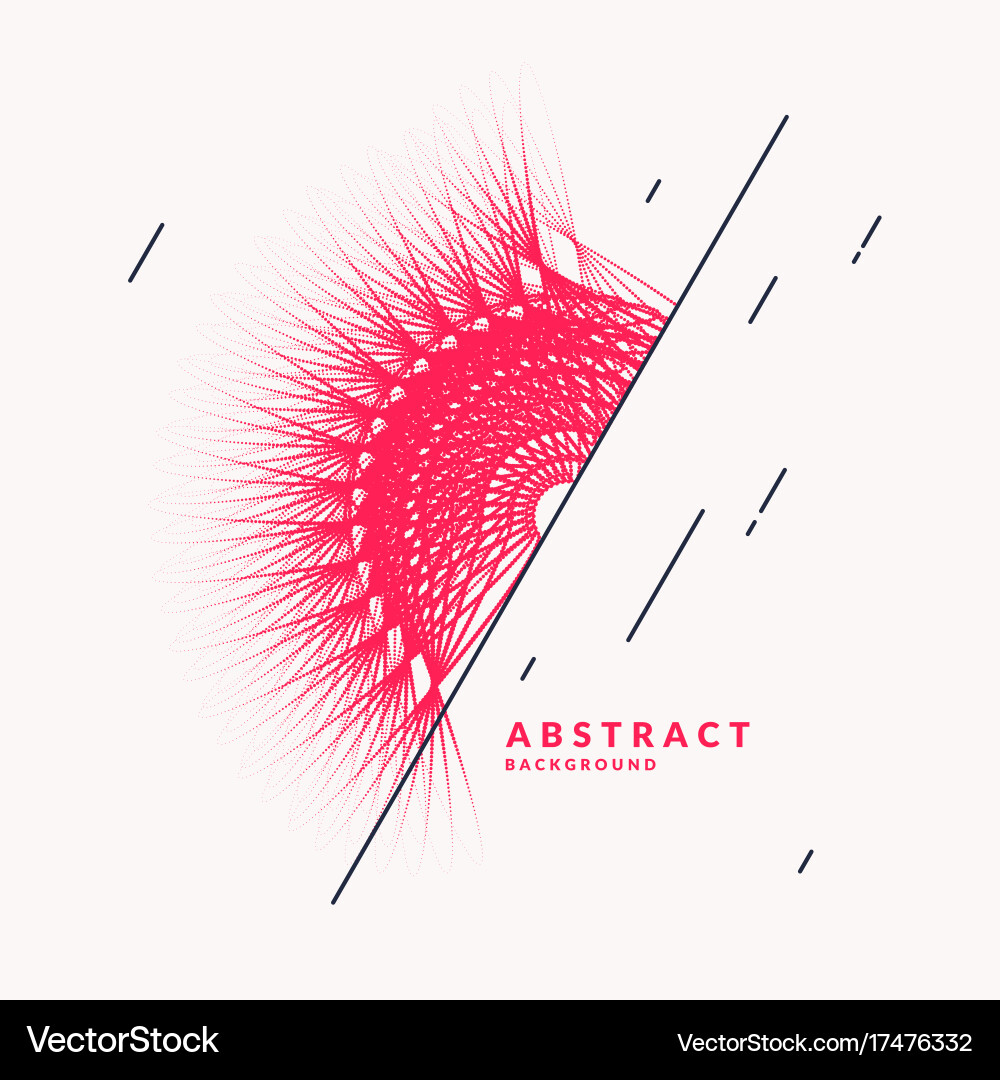 Abstract background with dynamic waves vector image