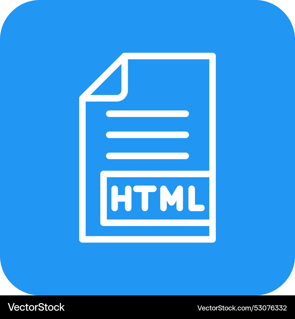 Html icon design Vector Image