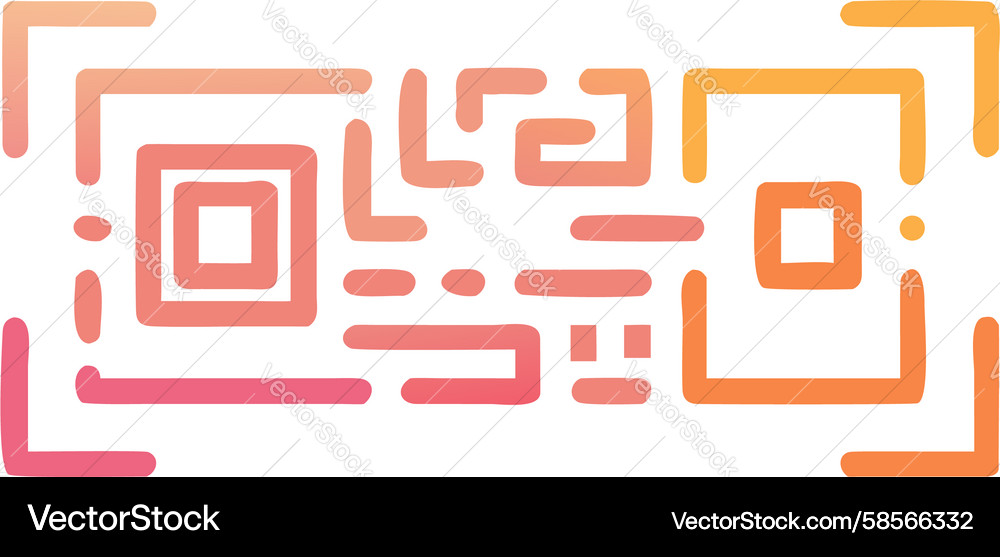Interconnected Square Data Pattern Vector Image