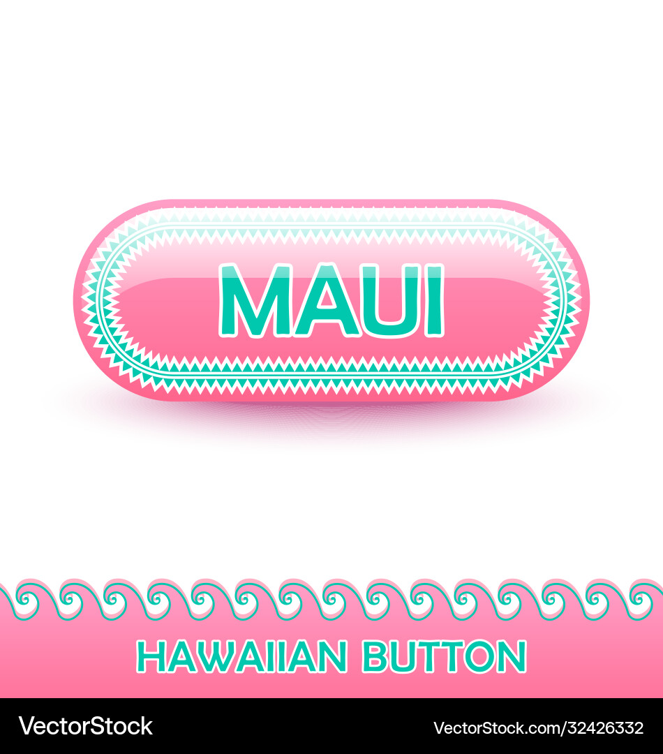 Rounded and glossy button with traditional Rounded and glossy button with traditional vector image