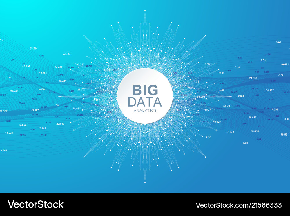 Big data visualization graphic abstract Big data visualization graphic abstract vector image