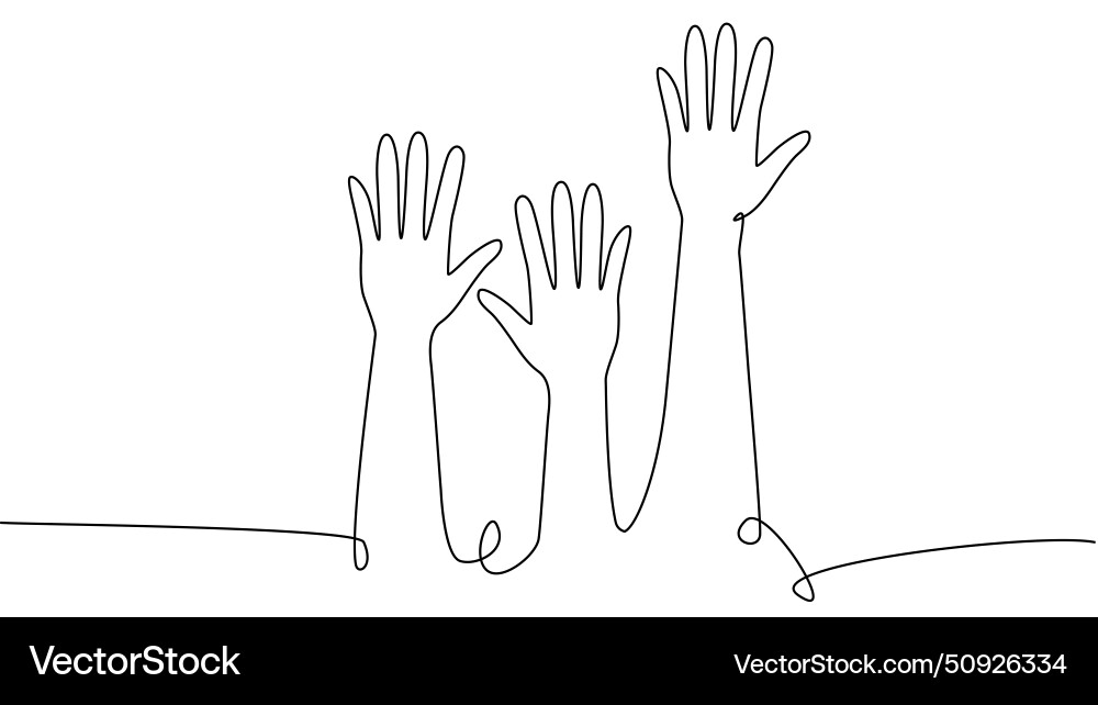 Continuous single line drawing of a group Continuous single line drawing of a group vector image
