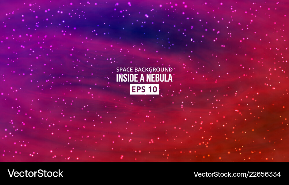 Cosmic Nebula Background Vector Image