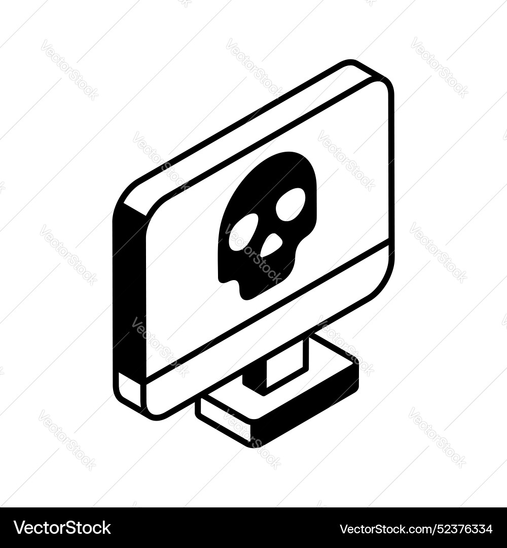 Get this amazing icon of computer hacking Vector Image