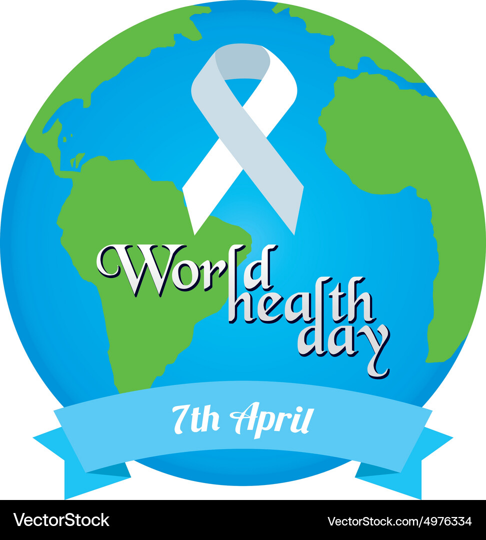 Isolated label with text and elements for world Vector Image