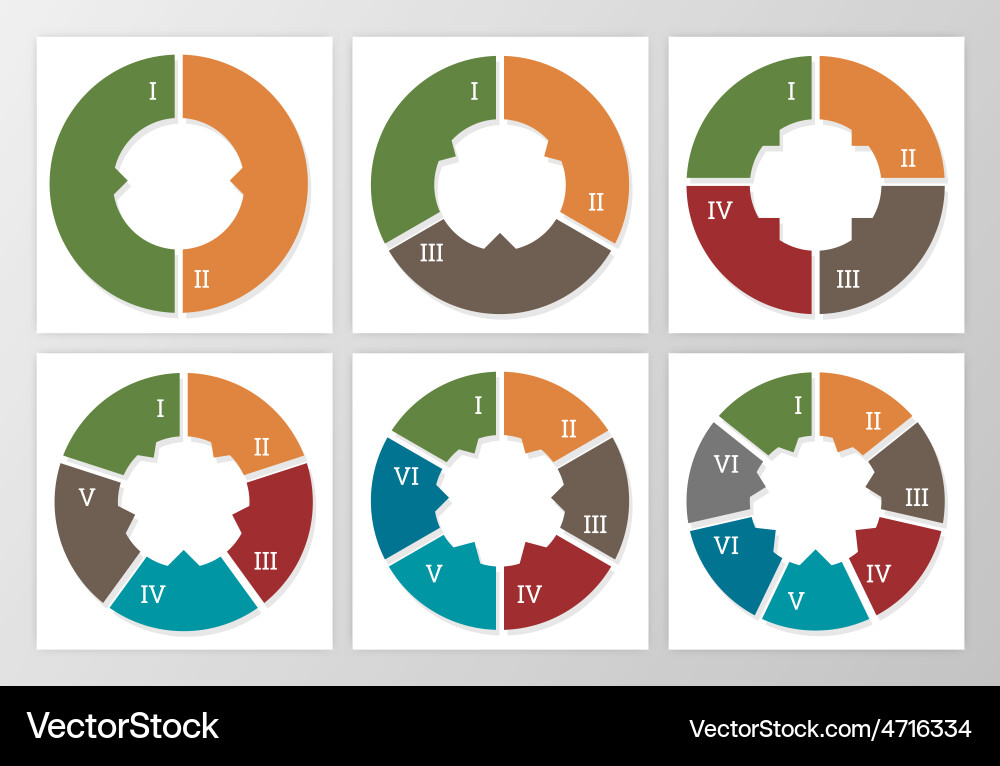 Template for diagram graph presentation and chart Vector Image
