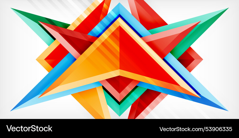 Abstract background color triangles and arrows Abstract background color triangles and arrows Vector Image