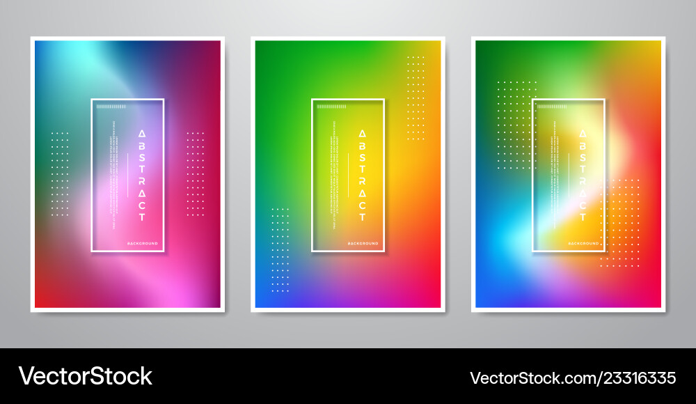 Abstract Gradient Shapes Background vector image