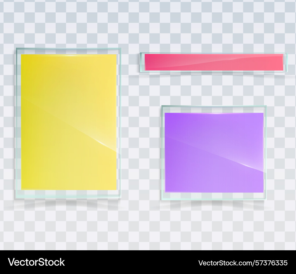 Glass ui panels interface transparent hud layout Glass ui panels interface transparent hud layout Vector Image