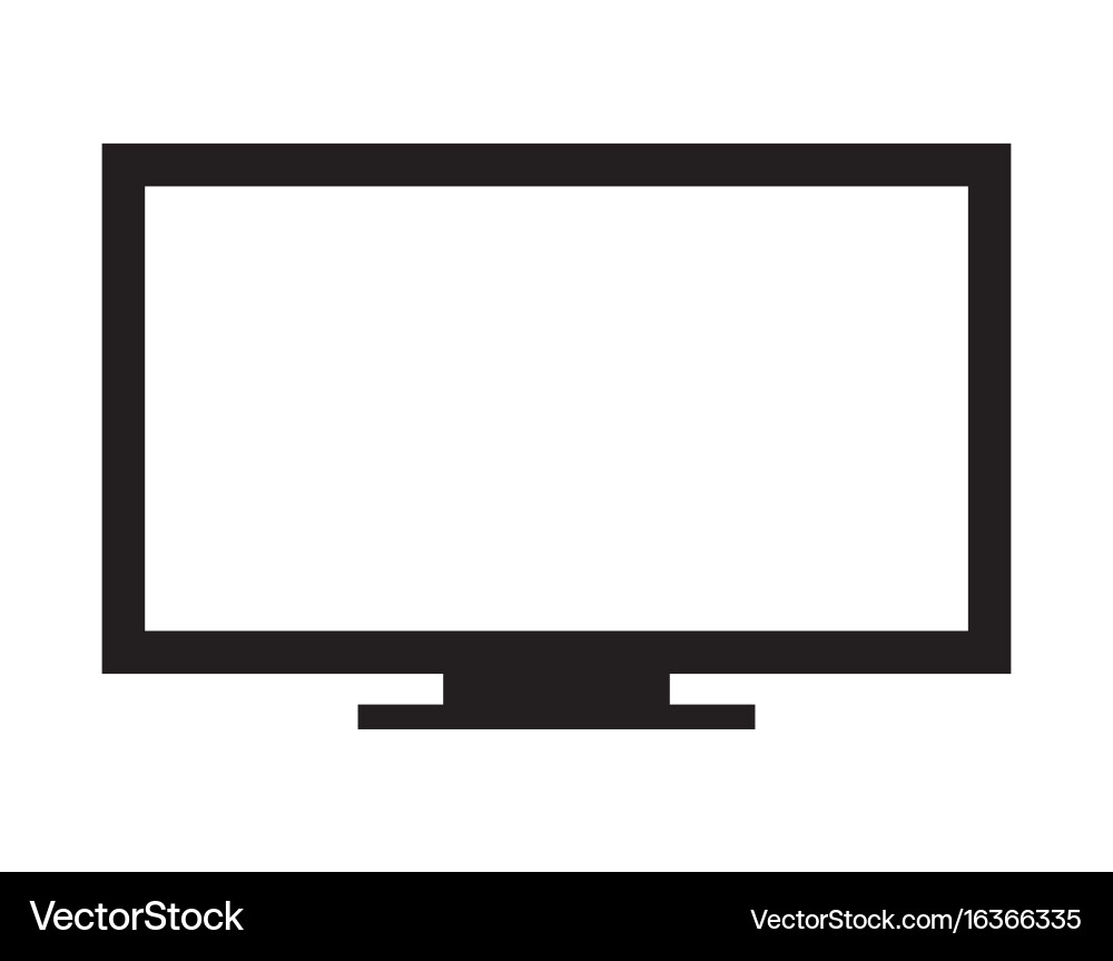 Modern TV Display Royalty Free Vector Image - VectorStock