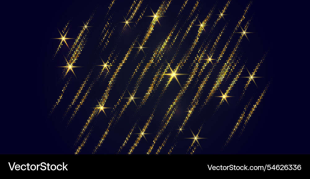 Gold Glitter Abstract Background Vector Image