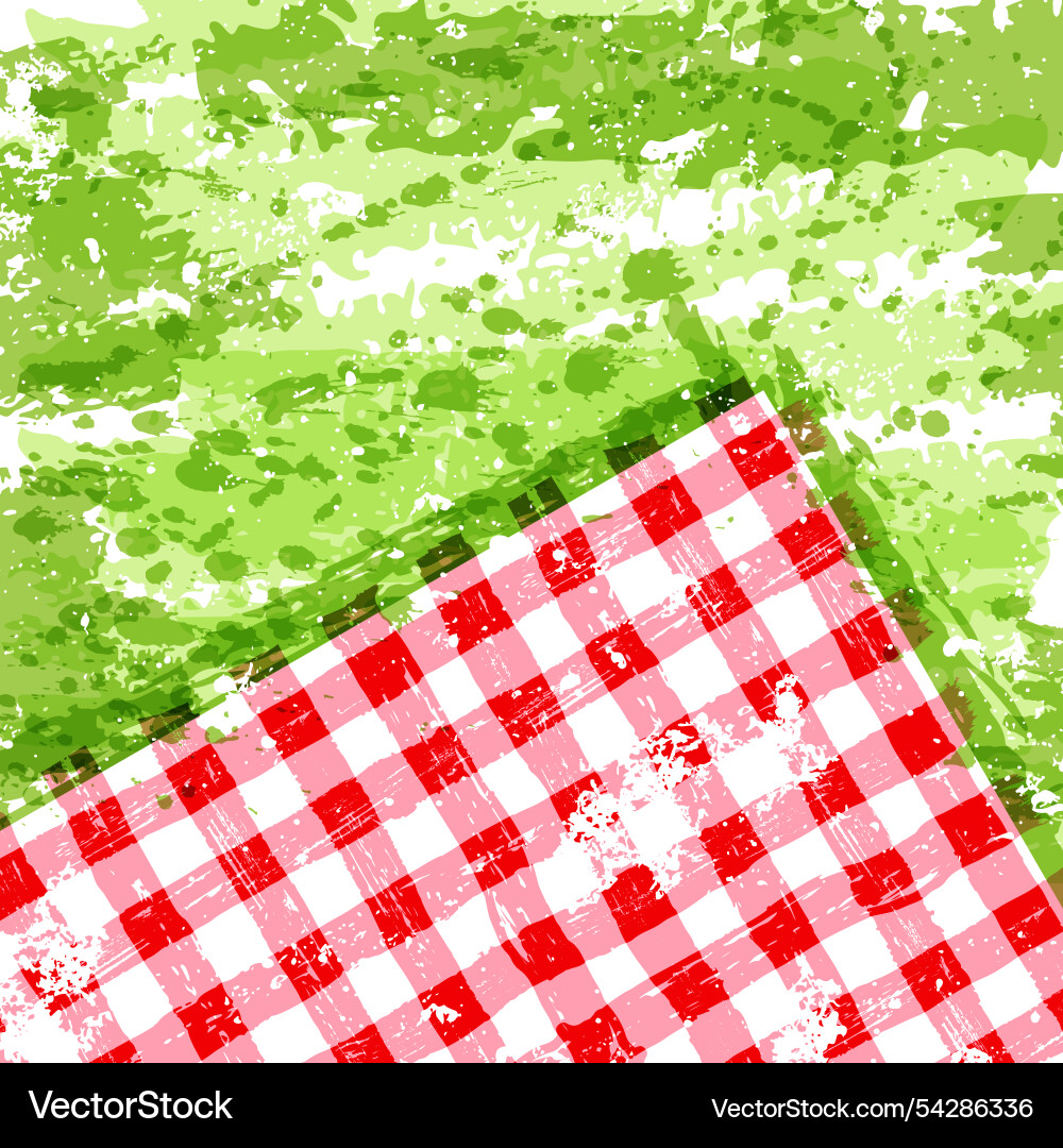 Picnic Aquarell Textur Quadrat Frühling oder Sommer Picnic Aquarell Textur Quadrat Frühling oder Sommer vektorbild