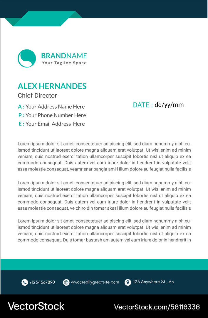 Professional printable letterhead customize design Professional printable letterhead customize design Vector Image