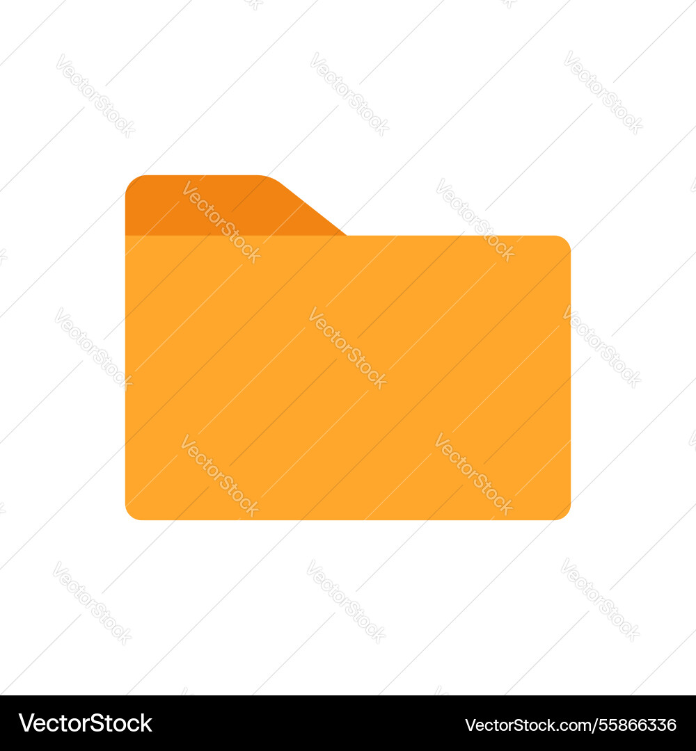 Simple folder icon Vector Image