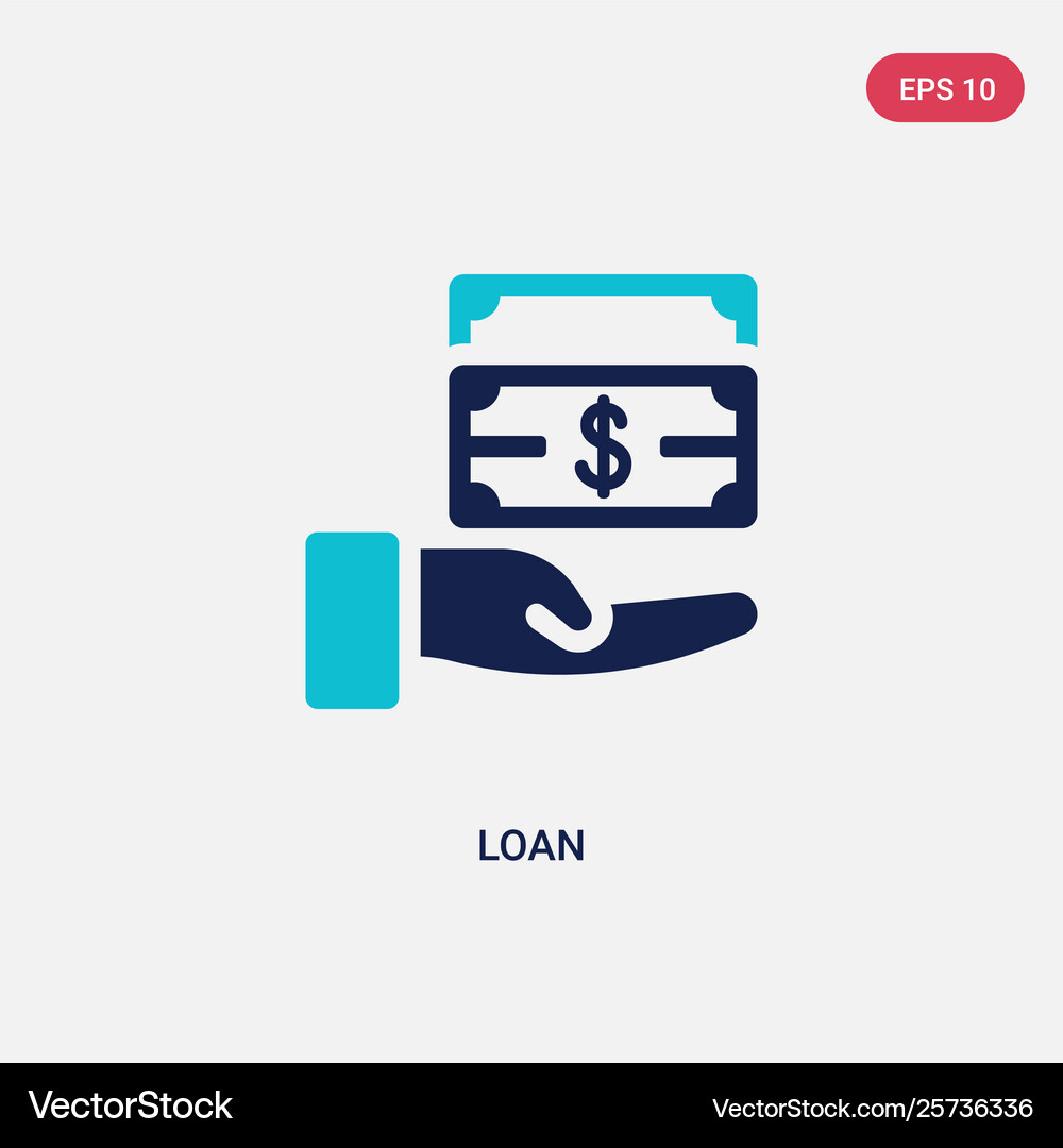 Two color loan icon from cryptocurrency economy – Royalty-Free Vector |  VectorStock