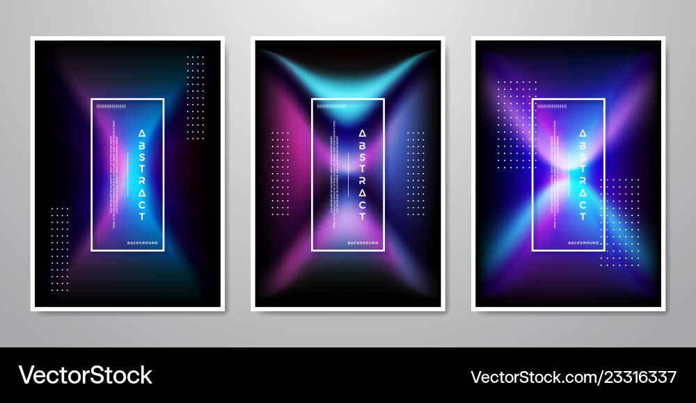 Abstract Gradient Shapes Background vector image