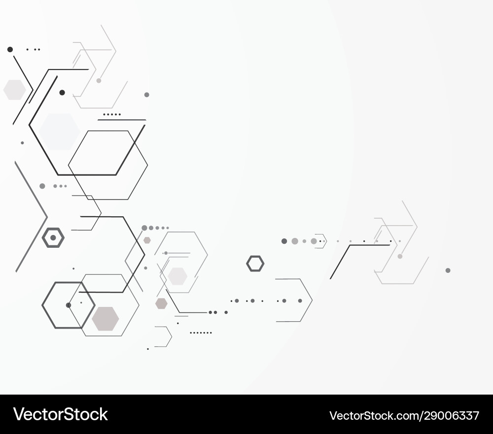 Abstract particles connection vector image