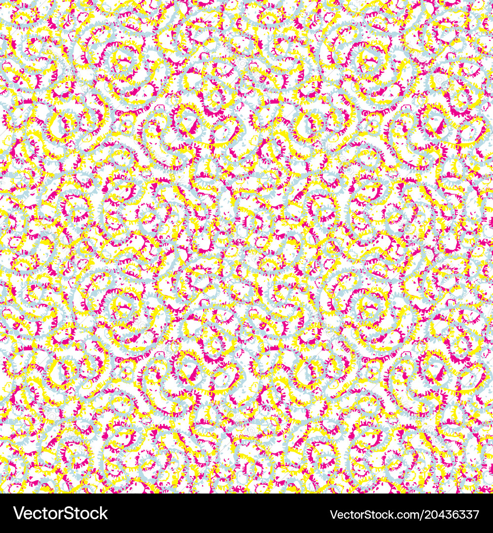 Abstract seamless pattern of colorful elements vector image