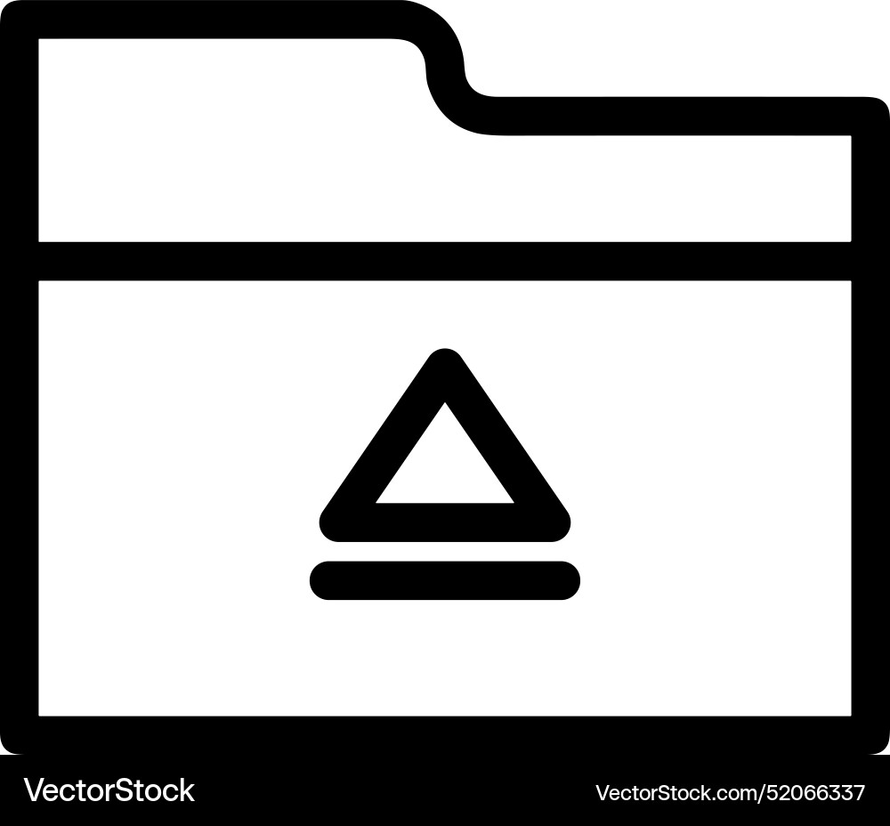 Upload outline icon symbol image Vector Image