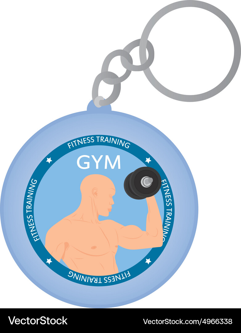 Abstract gym object on a white background Vector Image