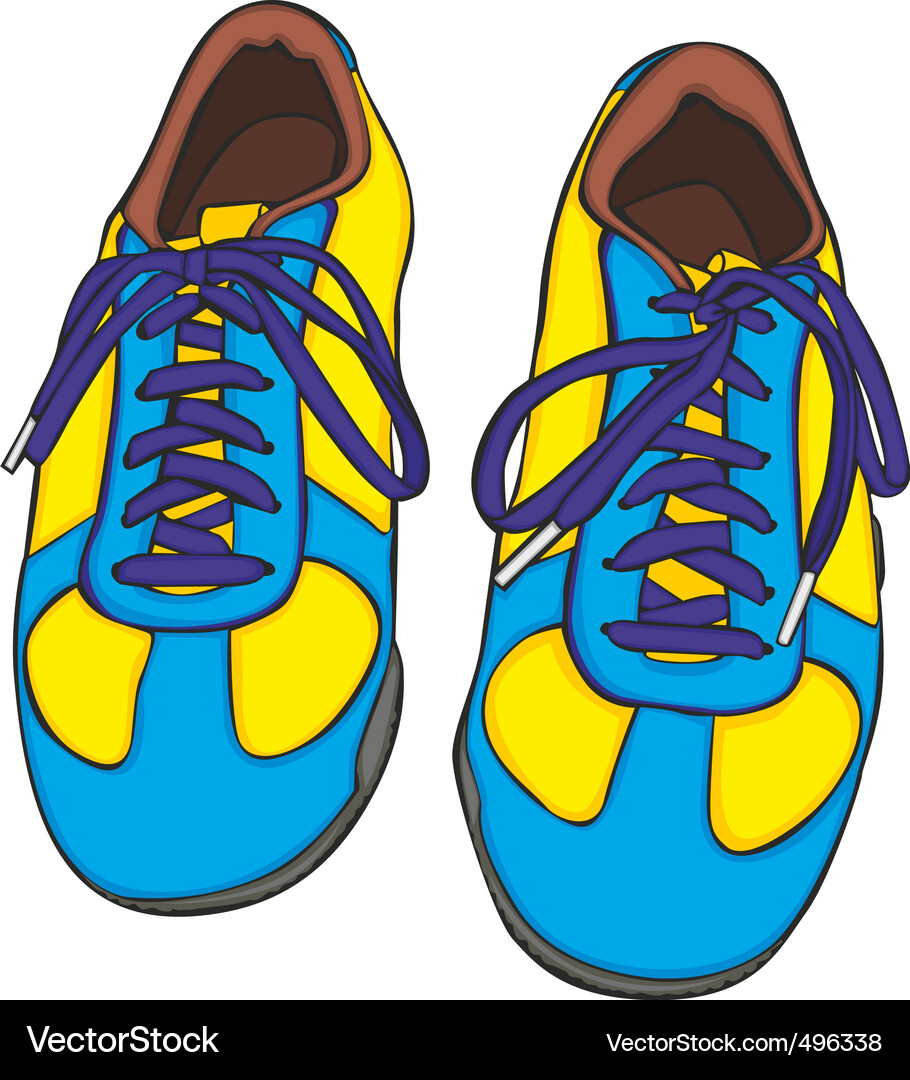 Cartoon Sneakers Vector Image