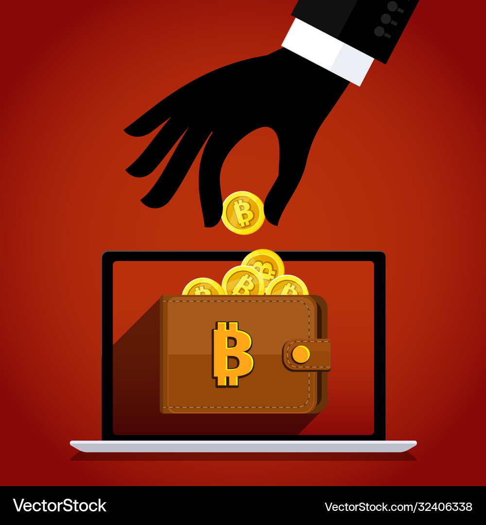 Cyber Theft: Hacker Stealing Cryptocurrency – Royalty-Free Vector |  VectorStock