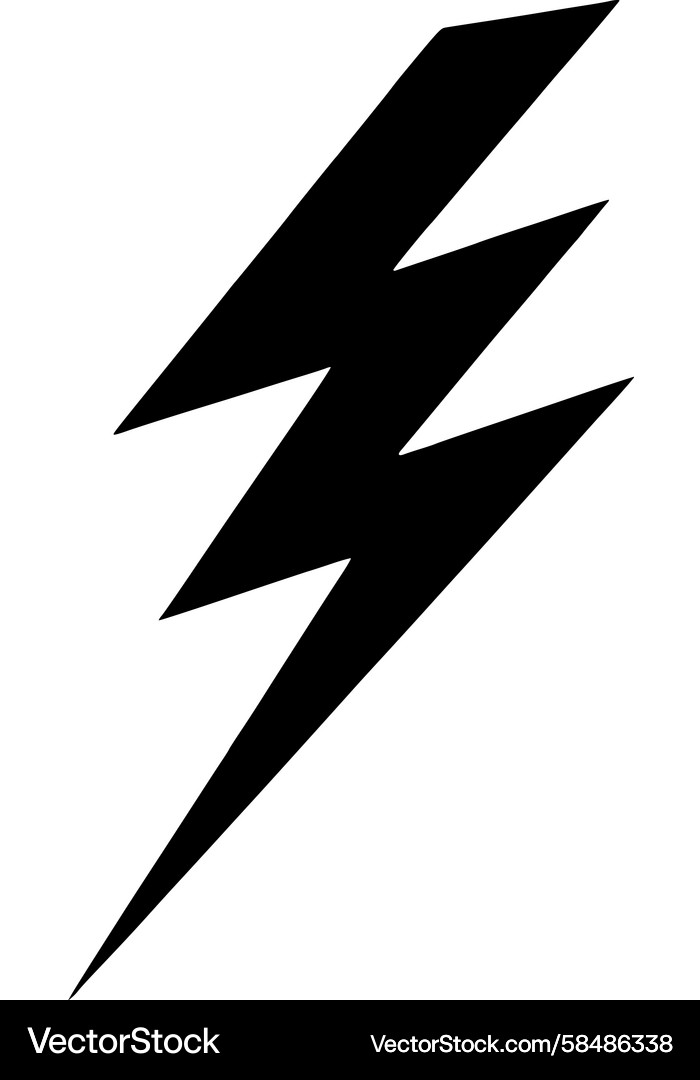 Dynamic Lightning Icon Vector Image
