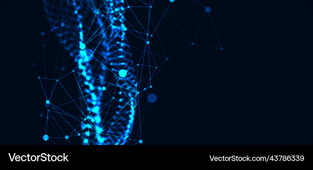 Abstract background particles dynamic flow Abstract background particles dynamic flow vector image