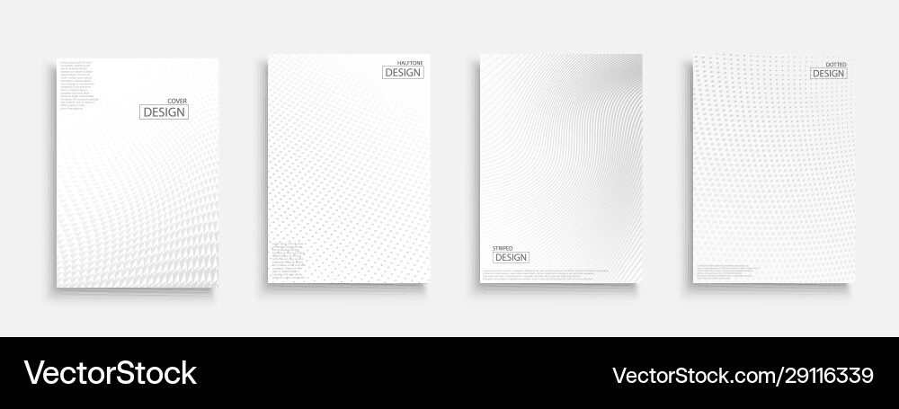 Abstract Halftone Patterns Vector Image