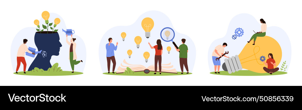 Development export and creation of ideas tiny Development export and creation of ideas tiny vector image