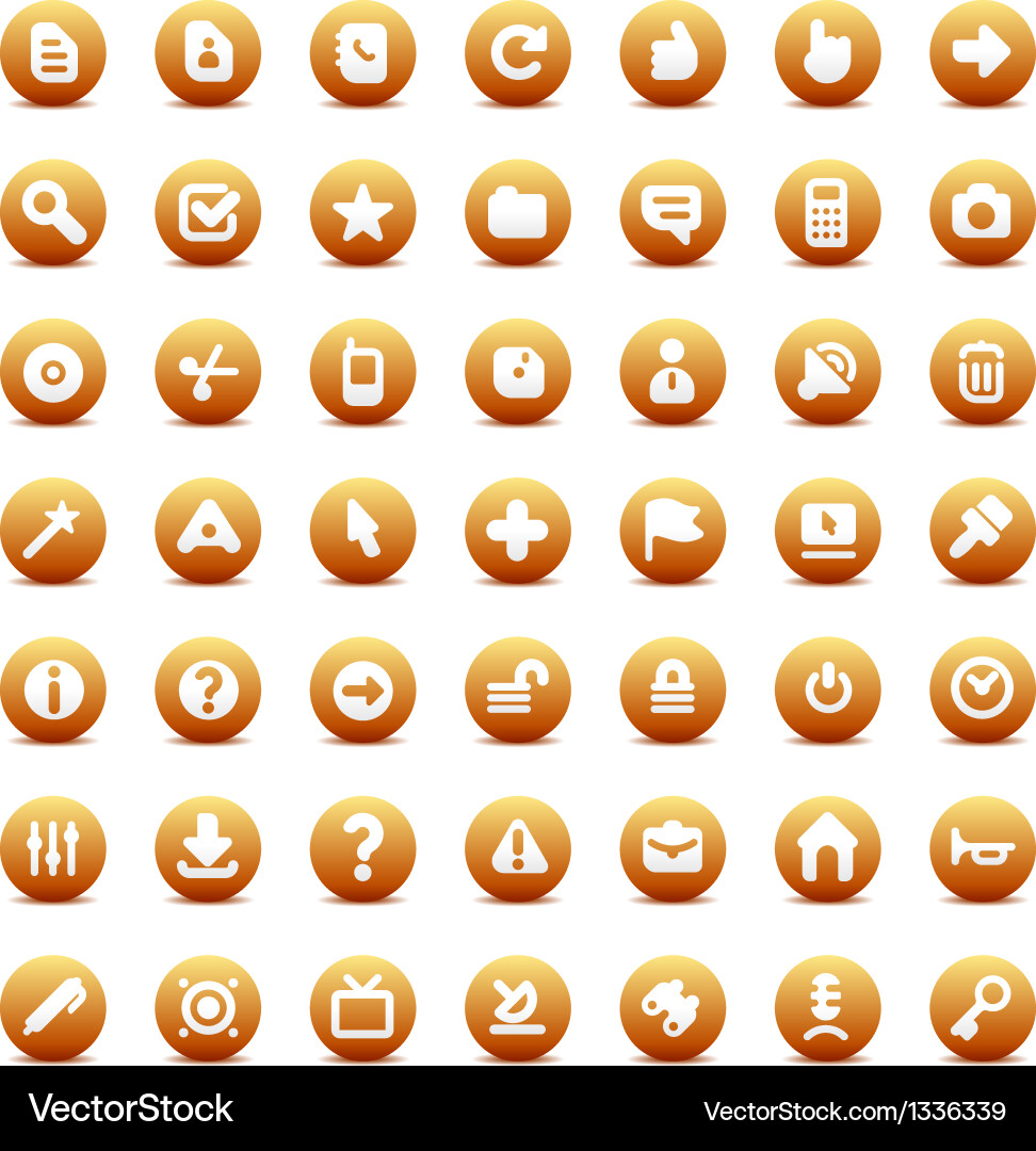 Set of Interface Icons Vector Image