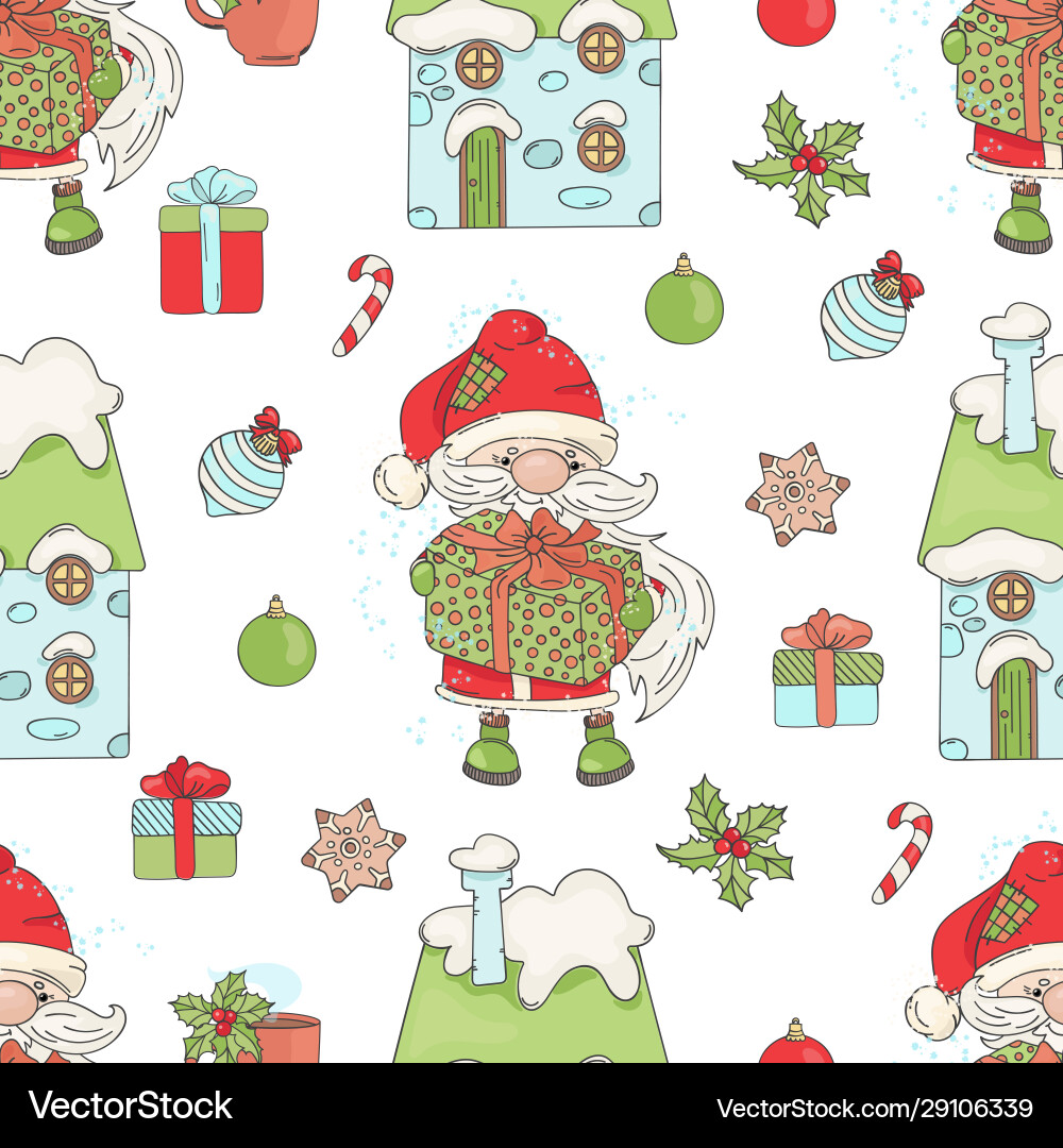 Weihnachtsgeschenk Weihnachten nahtlose Muster illus Weihnachtsgeschenk Weihnachten nahtlose Muster illus vektorbild