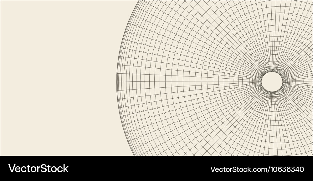 Abstract 3d illuminated distorted mesh sphere Vector Image