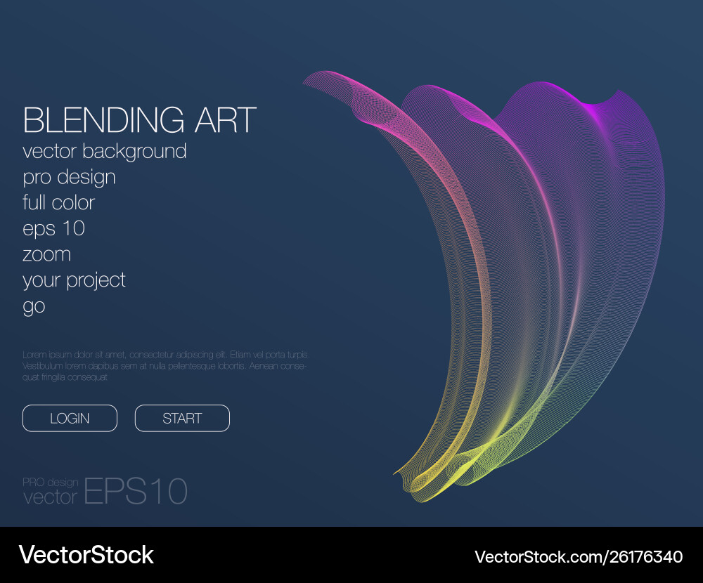 Abstract blend background template for web site Abstract blend background template for web site Vector Image