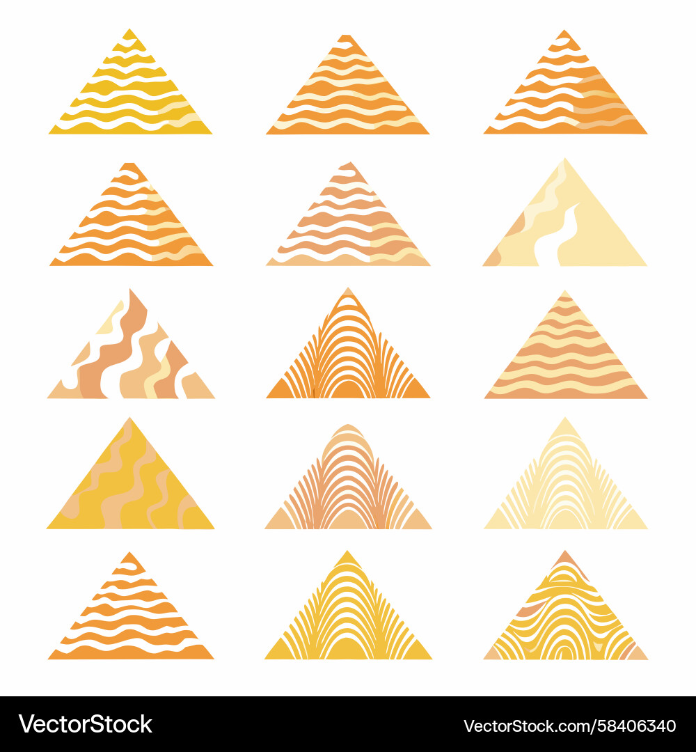 Abstract Triangle Patterns Vector Image
