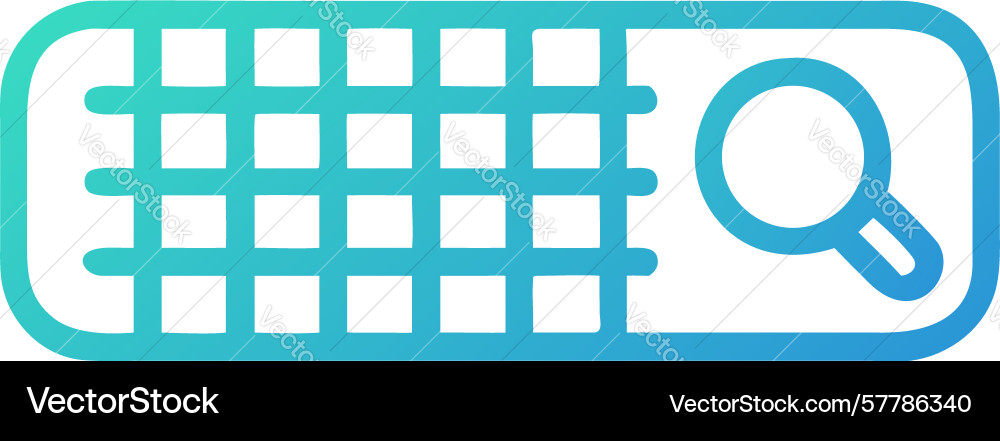 Digital keyboard search bar icon design Vector Image