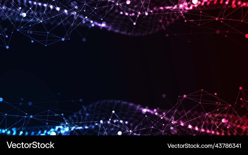 Abstract background particles dynamic flow Abstract background particles dynamic flow vector image
