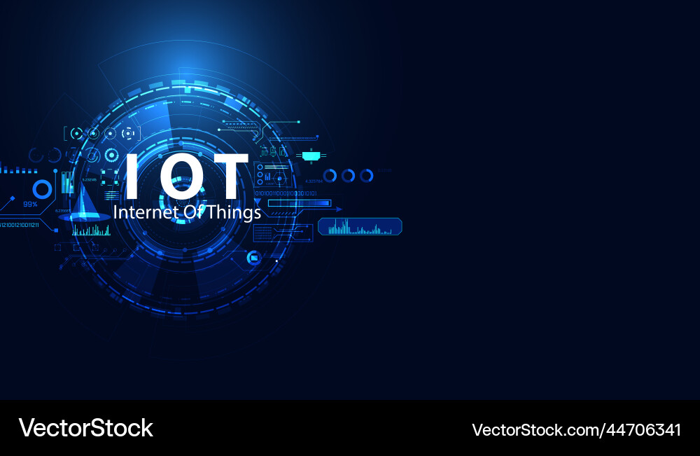 Abstract iot internet of things concepts Abstract iot internet of things concepts vector image