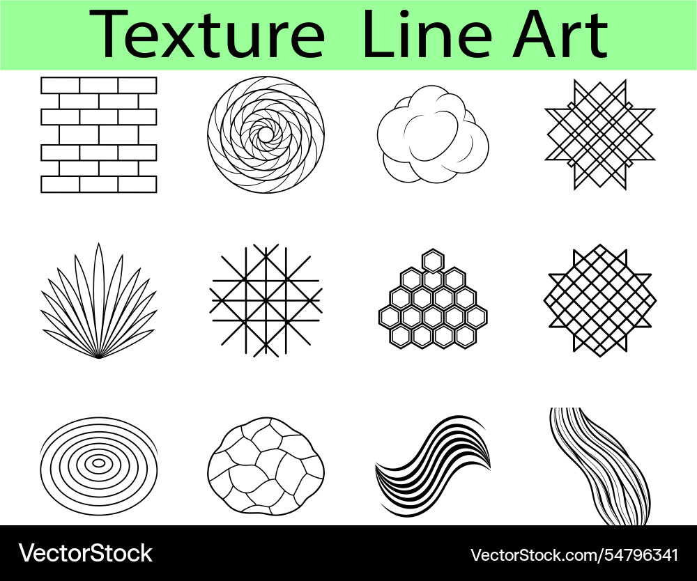 Abstract texture line art geometric patterns and n vector image