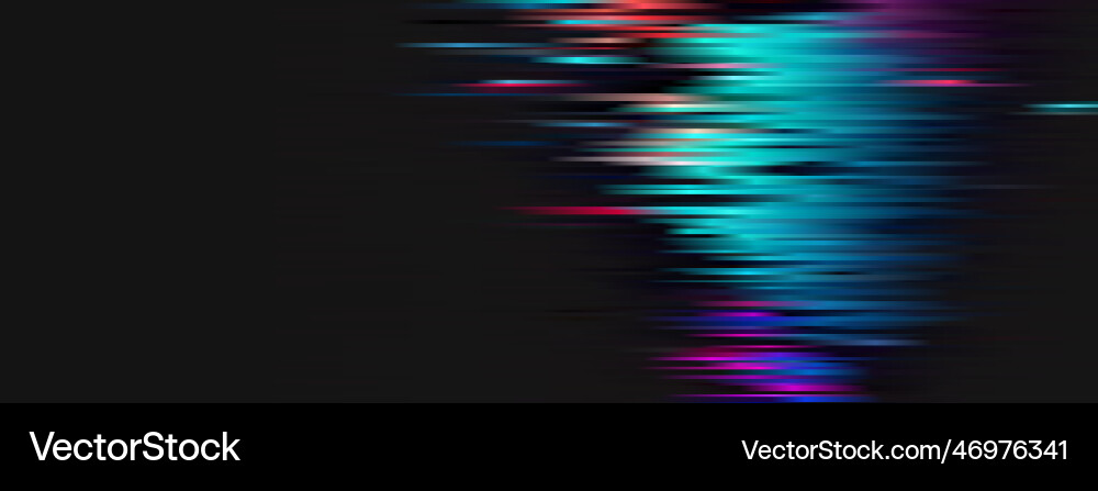 Glitch Pattern on Dark Background vector image