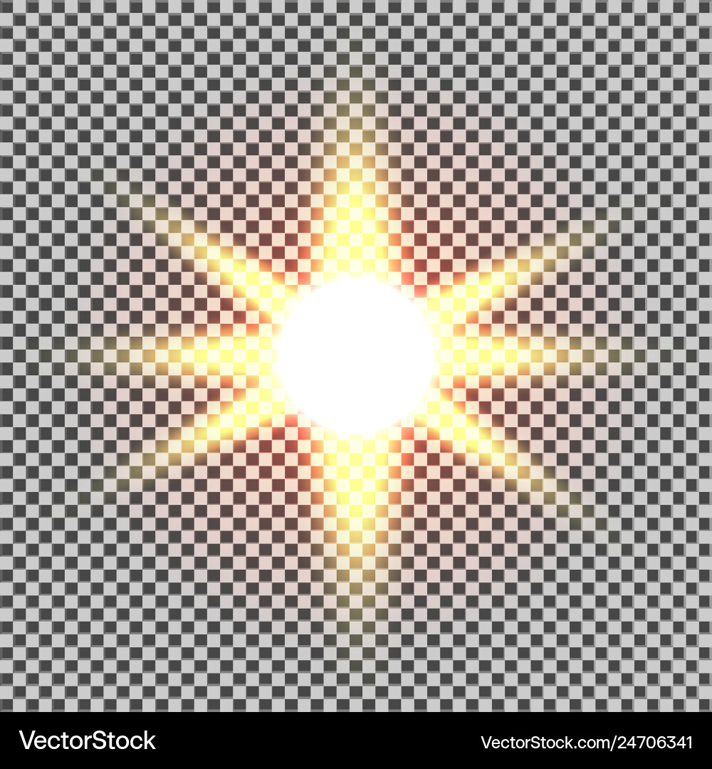 Glow light effect starburst with sparkles Glow light effect starburst with sparkles vector image