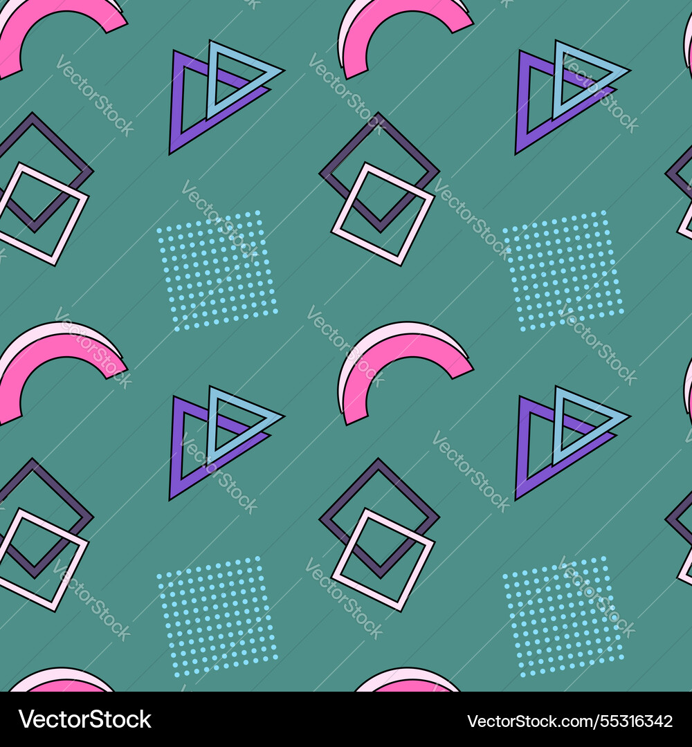 Abstract geometric seamless pattern with arcs Abstract geometric seamless pattern with arcs vector image