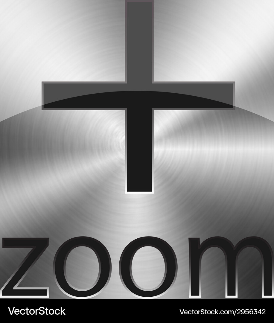 Chrome button Vector Image