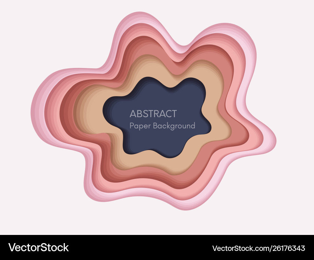 Abstract 3d background with papercut shapes paper Abstract 3d background with papercut shapes paper vector image