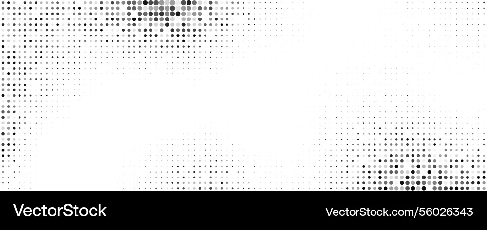 Halftone dot pattern gradient grayscale background Halftone dot pattern gradient grayscale background vector image