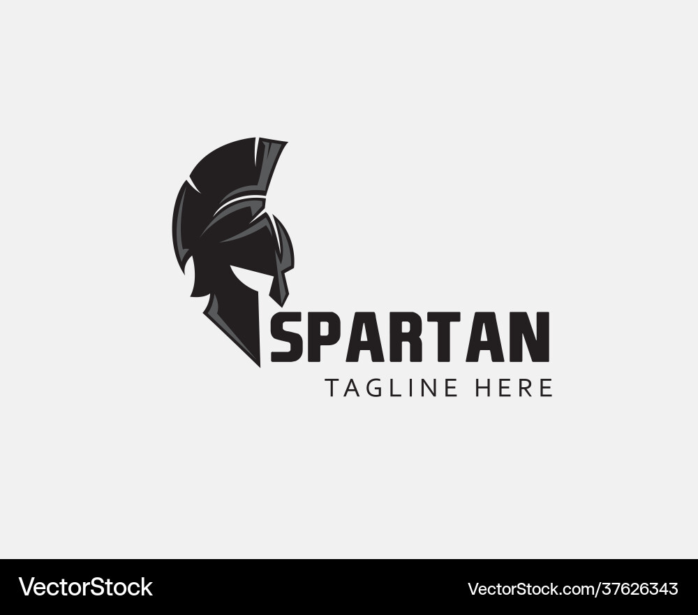 Spartan Helmet Logo vector image